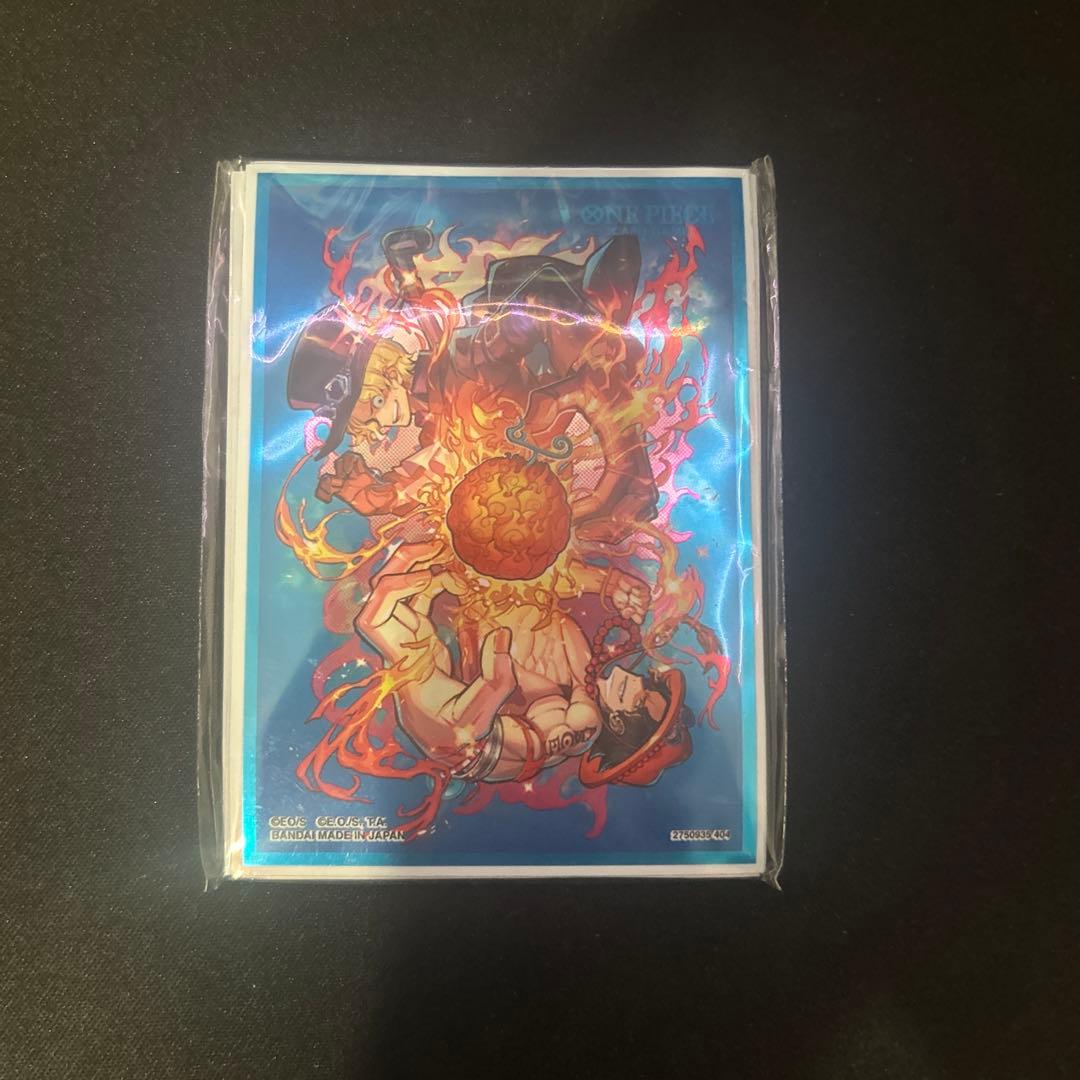 未開封】ワンピースカード サボ エース スリーブ 海外限定 悪魔の実 10