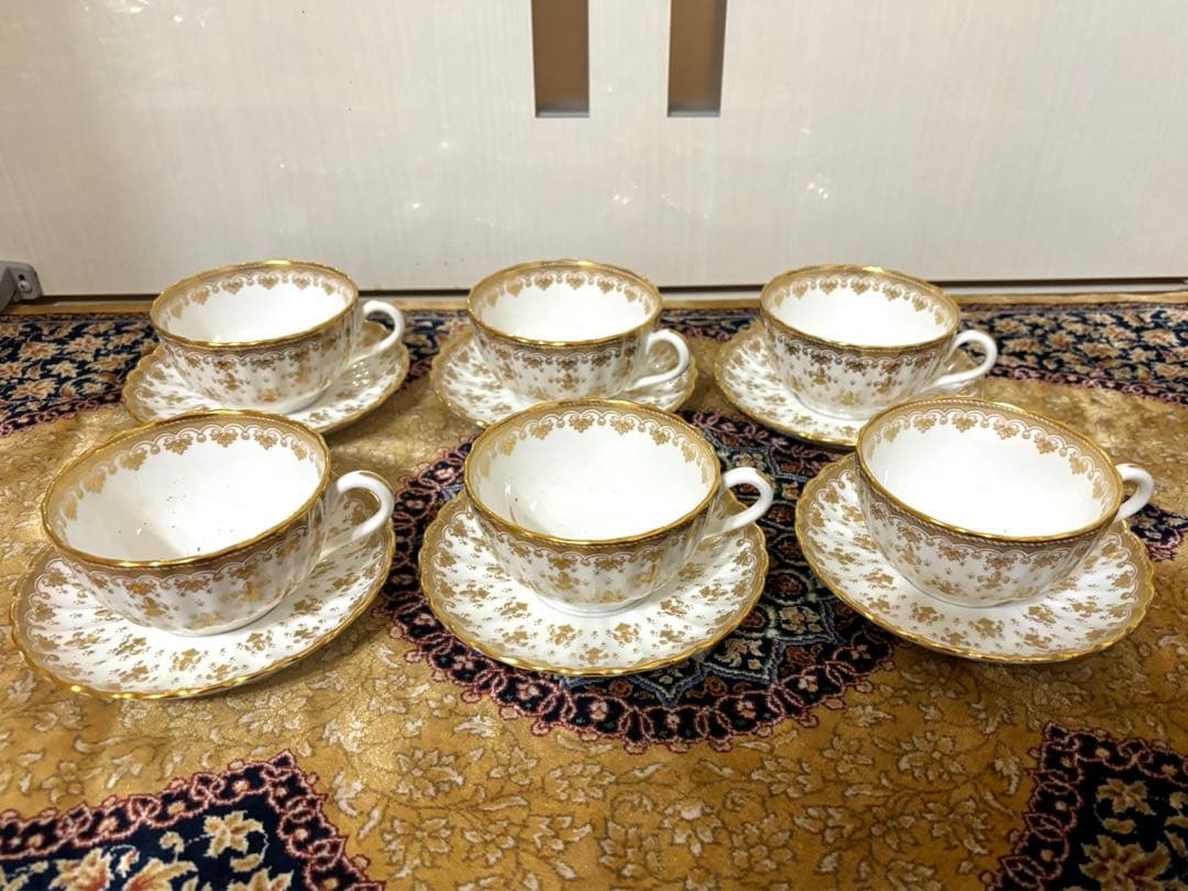 未使用] スポード/SPODE フランス王家の紋章 カップ＆ソーサー 6脚