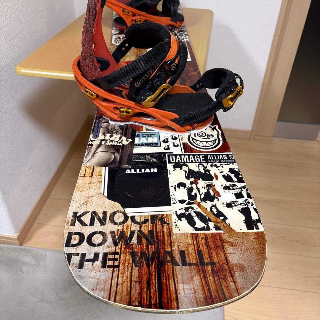 ALLIAN DAMAGE 150 スノーボード FLUX ビンディング セット - メルカリ