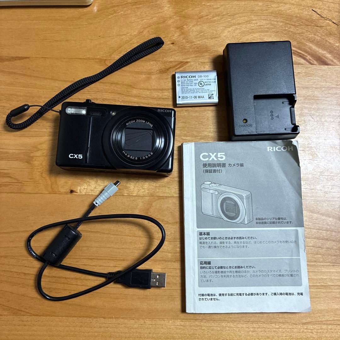 RICOH CX5 デジタルカメラ ブラック - メルカリ