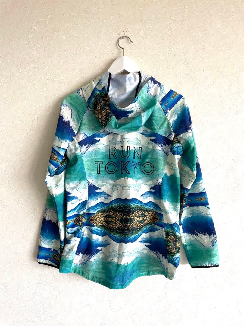 NIKE 東京マラソン 限定 ナイロンジャケット 富士山 総柄 和柄