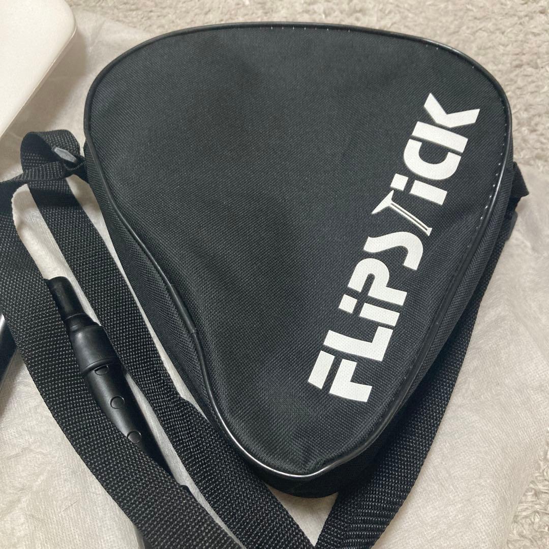 試着のみFLIPSTICK アウトドアチェア 低反発クッション付黒✖️白 英国製