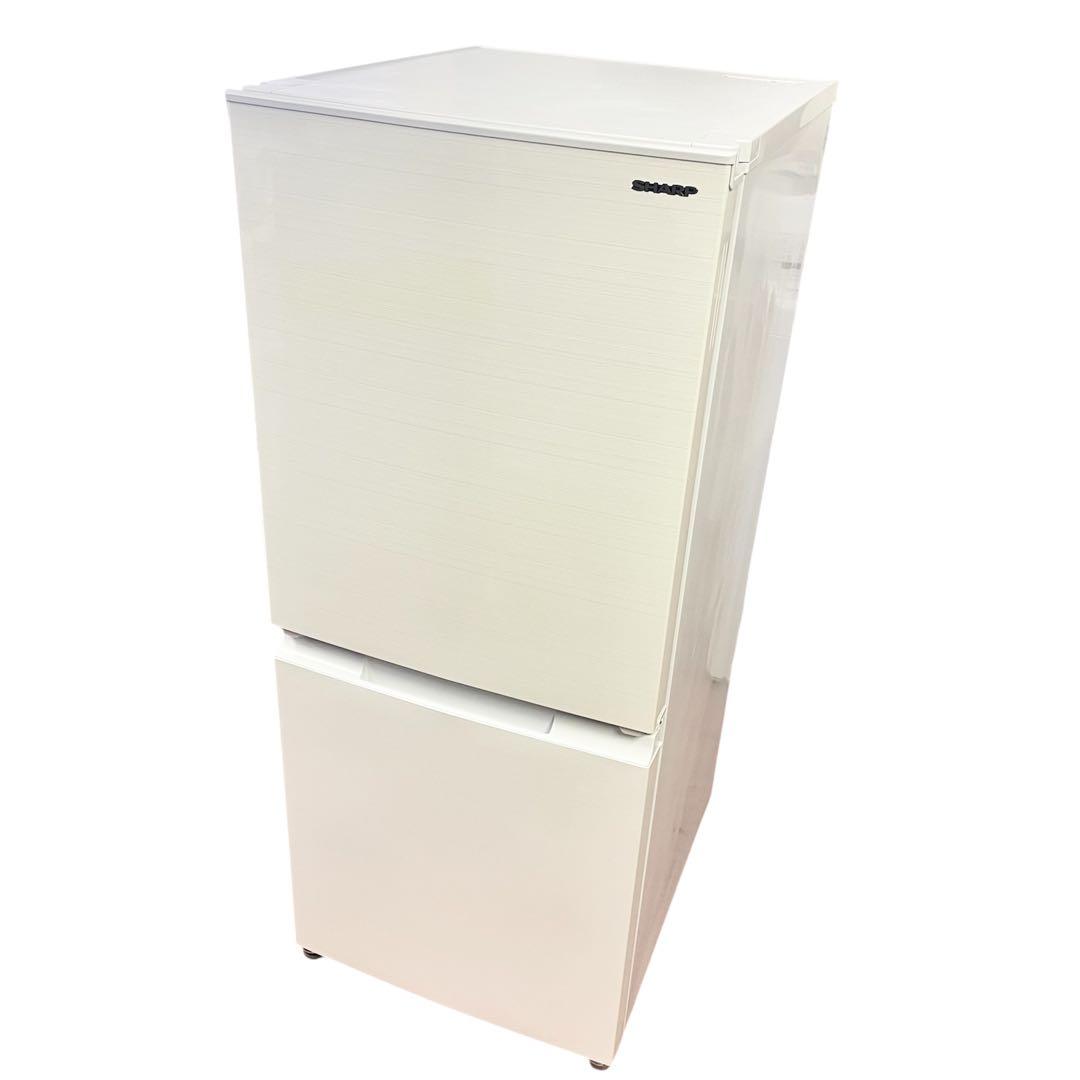 SHARP 冷蔵庫 152L SJ-D15G-W ホワイト 2021年製 F 冷蔵庫 ホワイト系 SJ-D15G-W [152L /2ドア /右開き/左開き付け替え