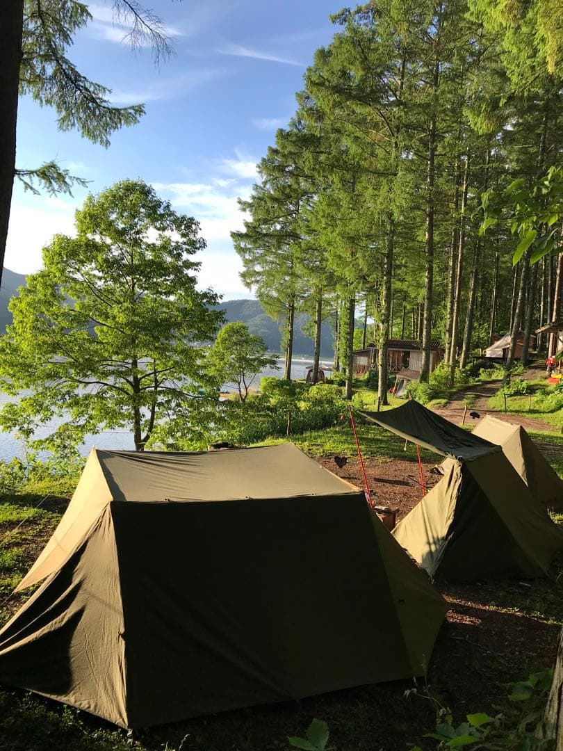 取説付き《フォックスベース仕様》二股フレーム＋棟ポール　快適キャンプセット⭐︎