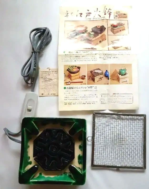 動作確認済】江戸火鉢 野々田商店 陶器製 電気式火鉢 元箱付き - メルカリ
