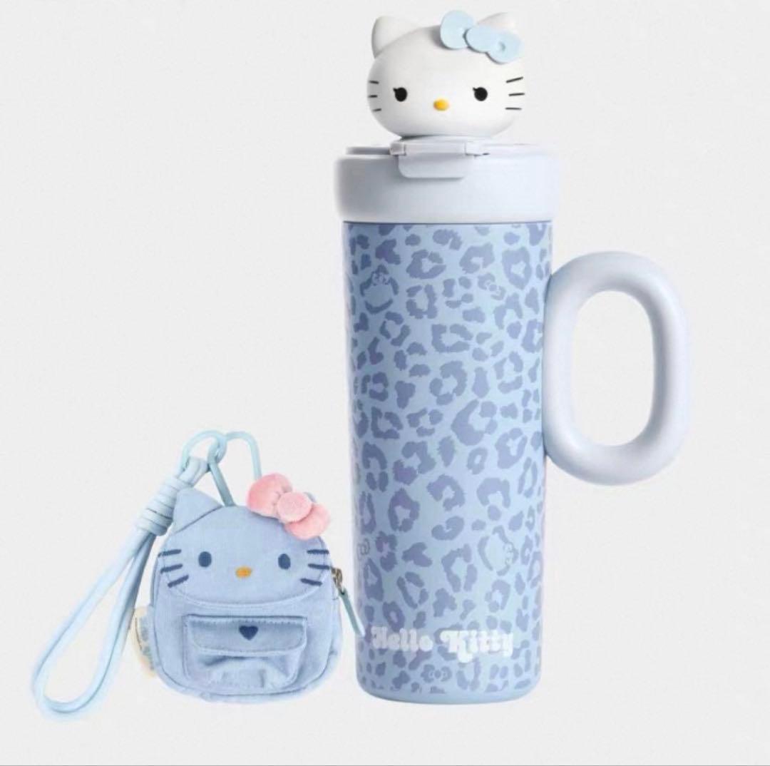 海外限定 ハローキティ Hello Kitty tbh マグボトル ブルー ハローキティ - 海外限定 ハローキティ Hello Kitty tbh マグボトル