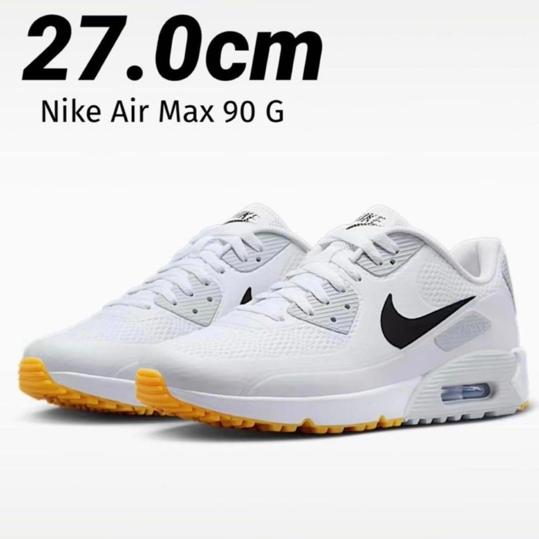 新品 27cm ナイキ エアマックス 90 G ゴルフシューズ 黒タグ 白 - メルカリ