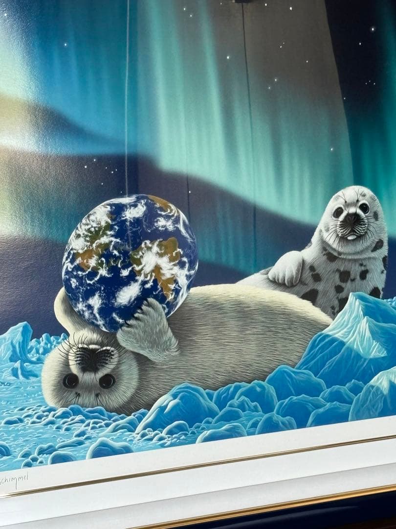 シムシメール『永遠のやすらぎ』シルクスクリーン直筆サイン有特大人気