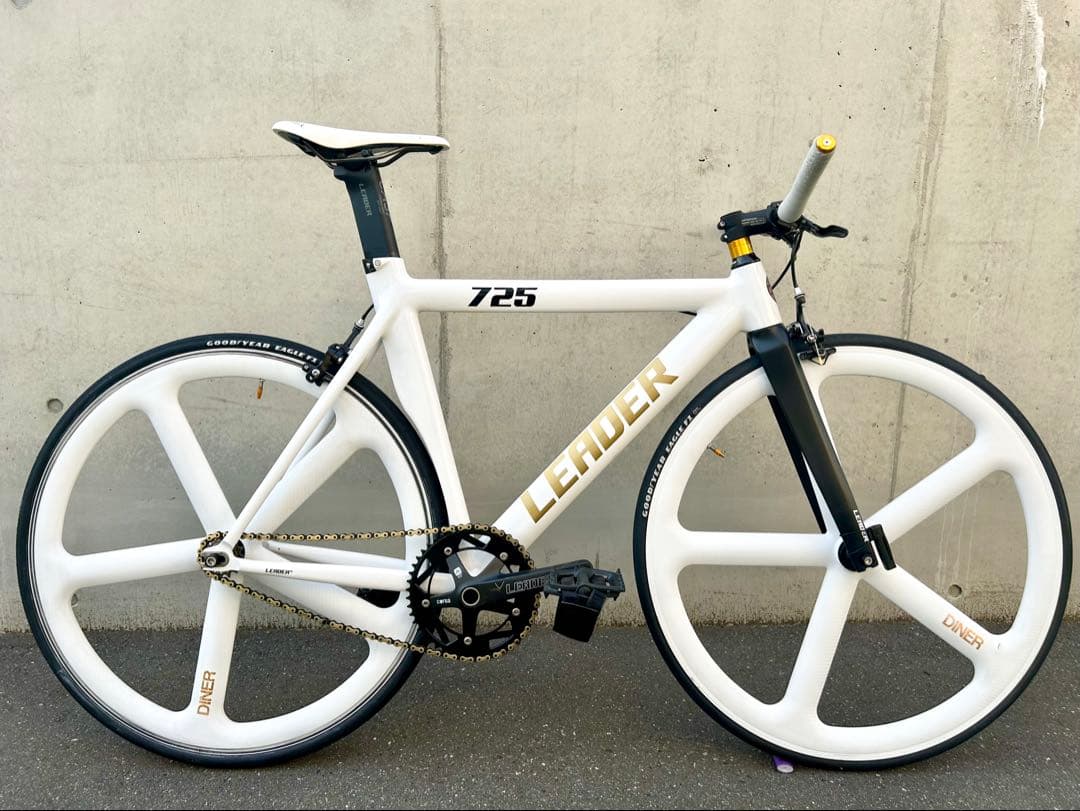 LEADER BIKE 725 TR CUSTOM M 白金 エアロピストバイク - メルカリ