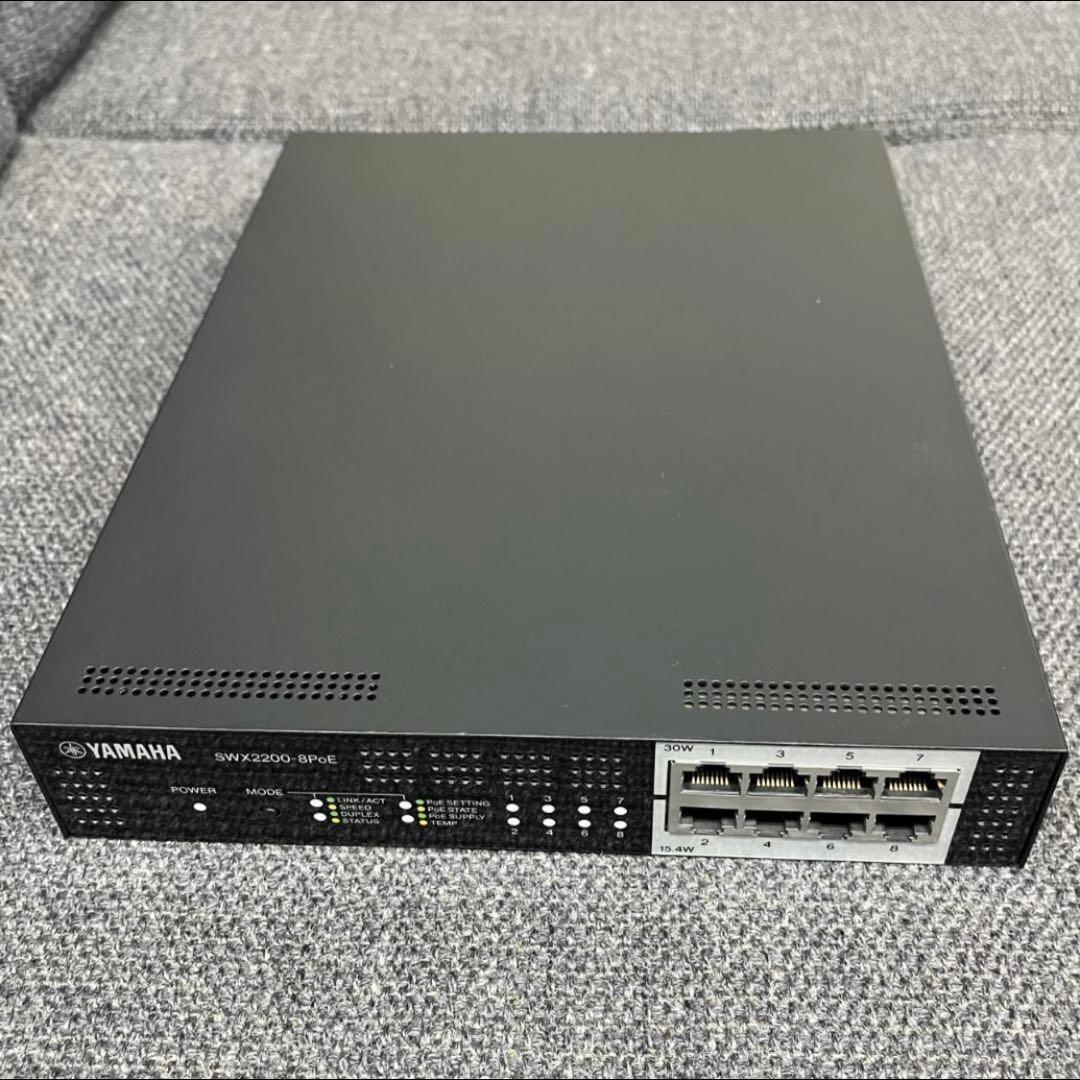YAMAHA SWX2200-8PoE スマートL2 スイッチ 中古美品 002 中古】ヤマハ スマートL2スイッチPoE対応 8ポート SWX2200-8PoE