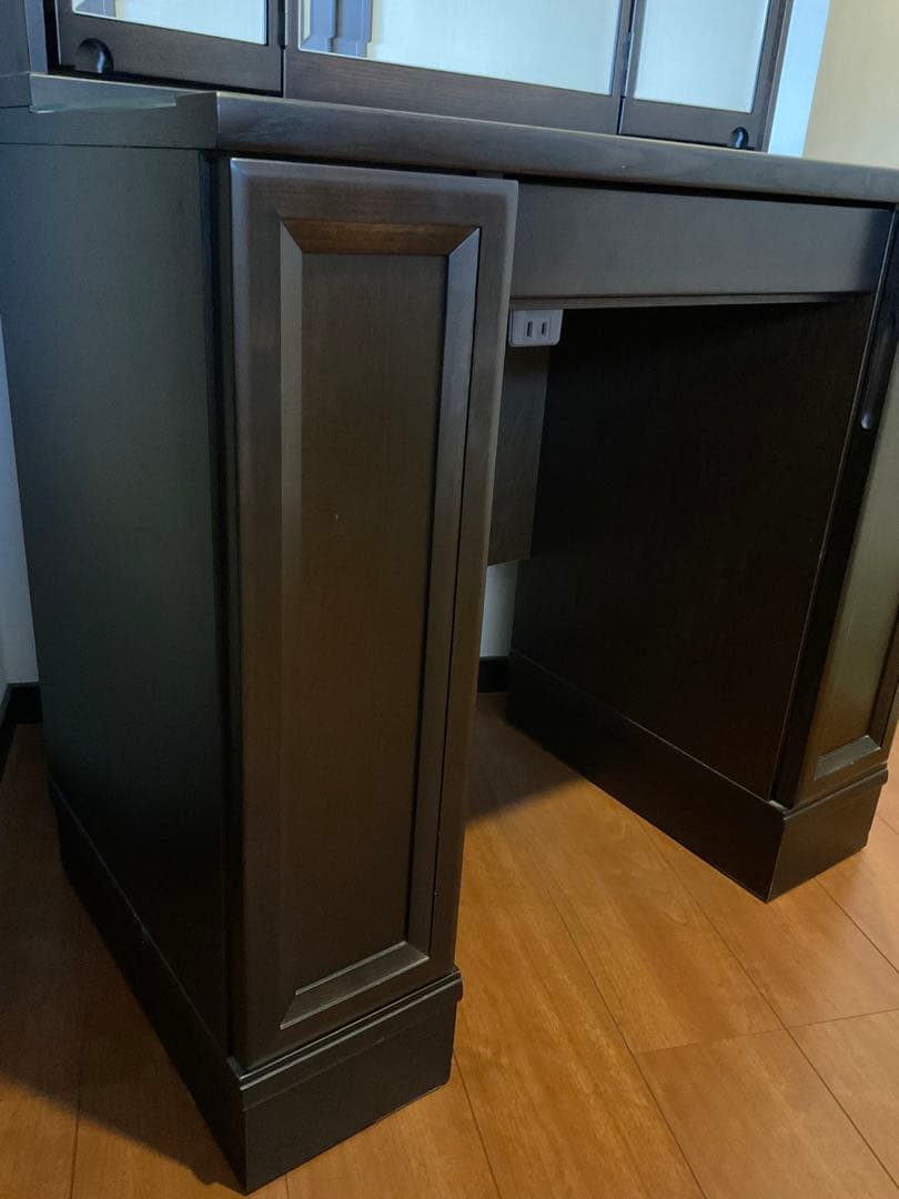 カリモク 三面鏡 鏡台 ドレッサー 収納多 送料込/たのめる便 - メルカリ