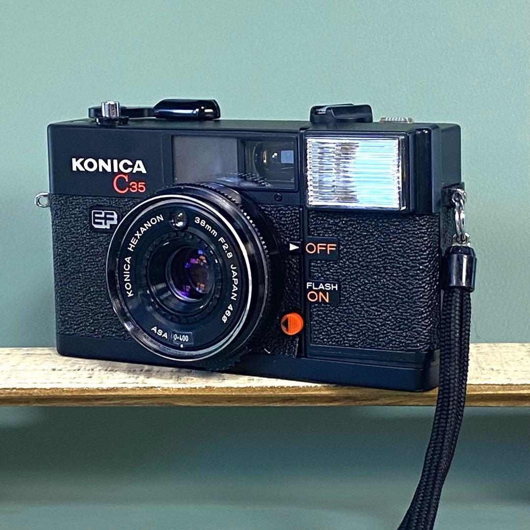作動保証1ヶ月】 整備済、完動品/ コニカ Konica C35 EF - メルカリ