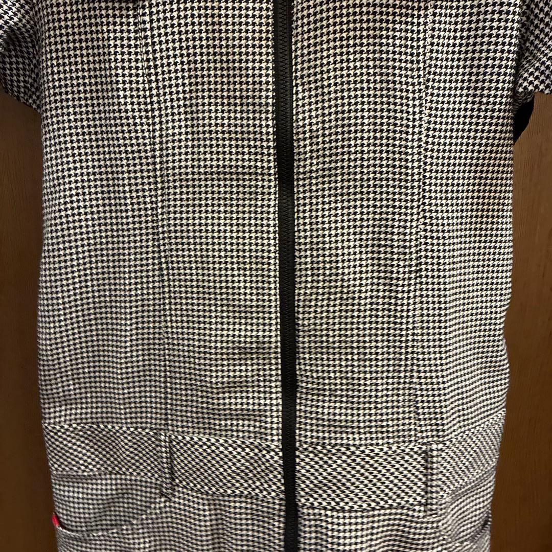 フィラ Fila ゴルフ ワンピース チャック ファスナー 千鳥柄 スポーツ