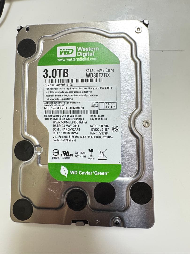 WD Caviar Green 3TB WD30EZRX - メルカリ