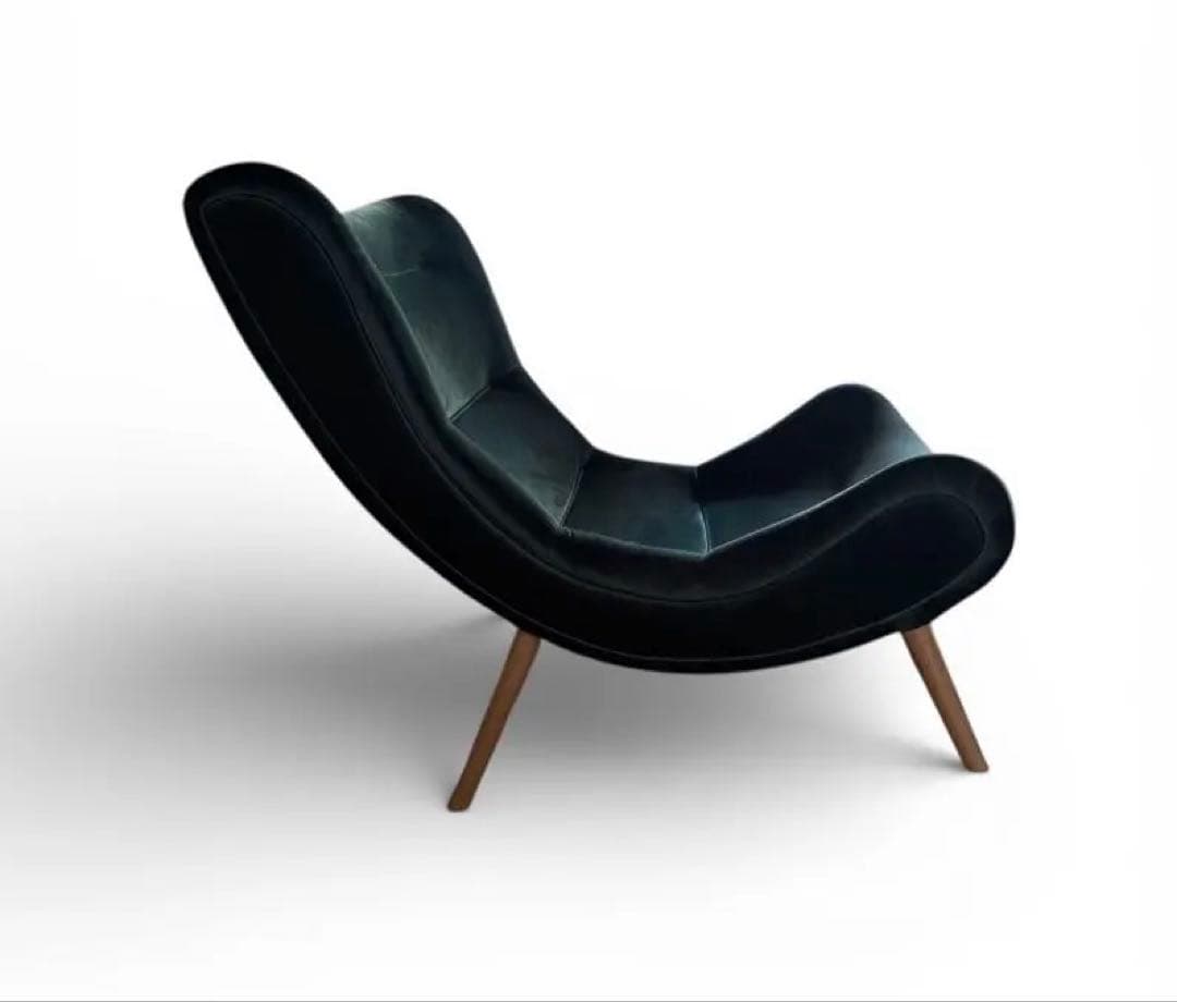 CAGUUU ハイバッククッションソファ グリーン ラウンジチェア - メルカリ