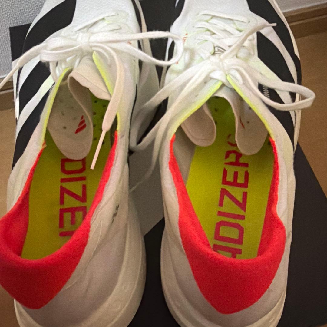 【美品✨】ADIZERO ADIOS PRO 4 ホワイト 27.5cm