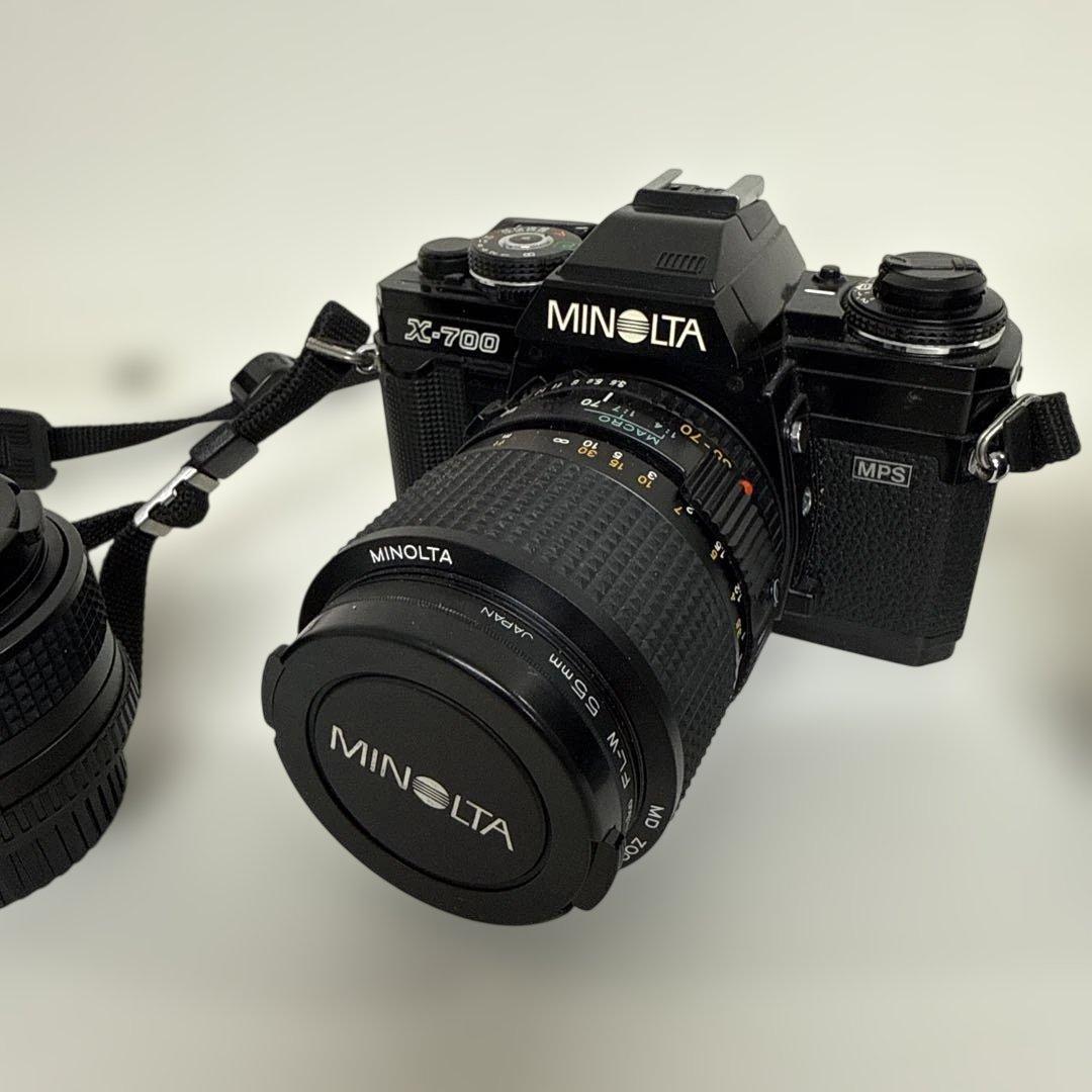 MINOLTA X-700 フィルムカメラ レンズ2本セット - メルカリ