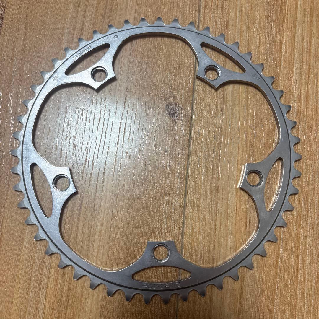 NJS シマノ デュラエース 51T チェーンリング 大ギア 競輪 ピスト