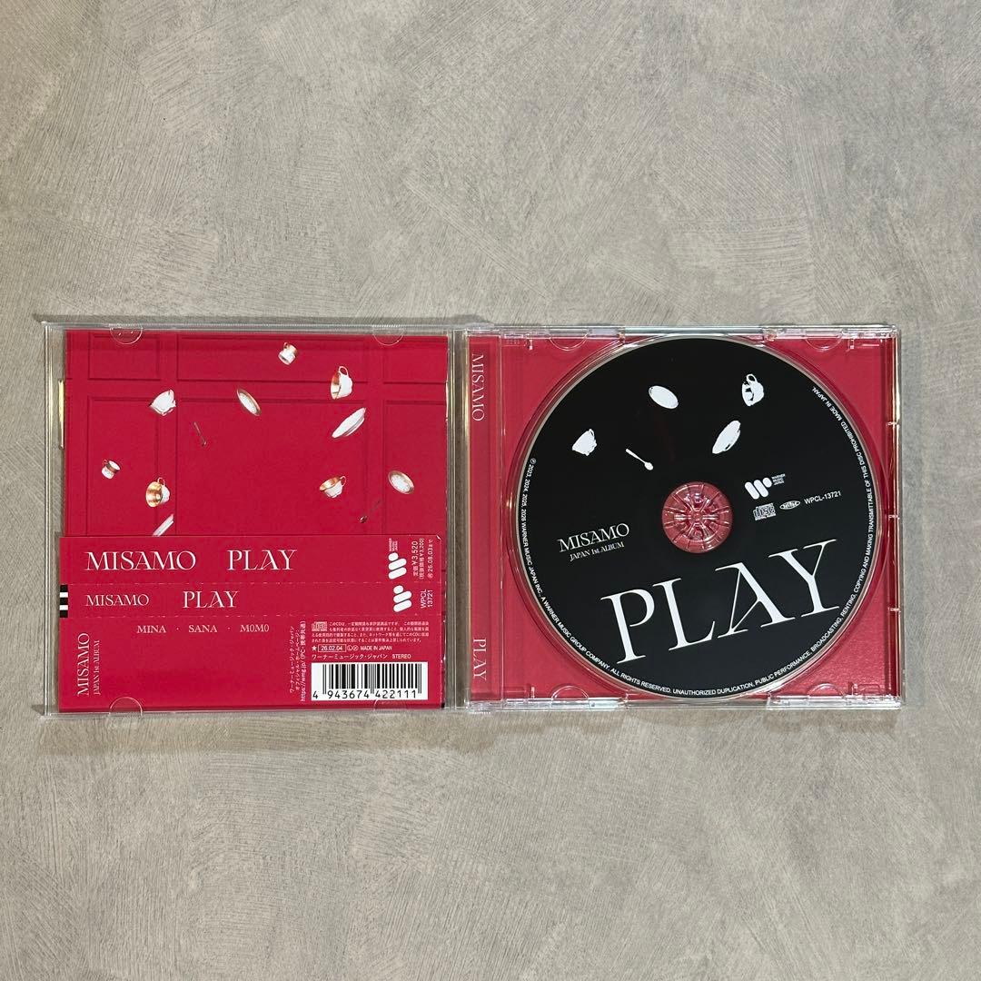 MISAMO “PLAY” 通常盤 モモセット 店舗特典キーホルダー付 - メルカリ