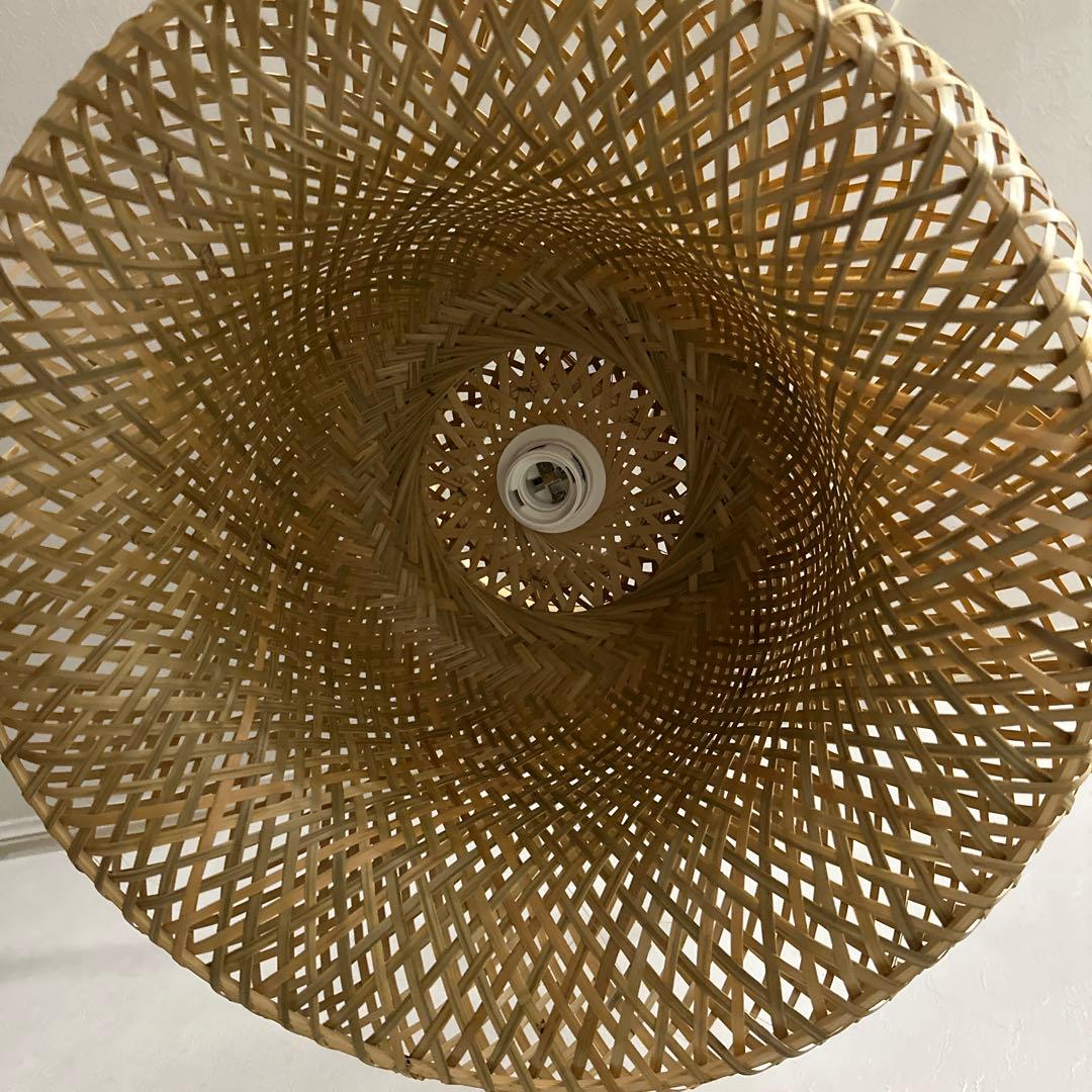 バンブー編みペンダントライト 近藤昭作 竹のあかり SK ランプ - メルカリ