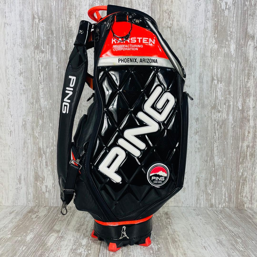 廃盤品】PING ピンMr. PING KARSTEN エナメルキャディバッグ - メルカリ