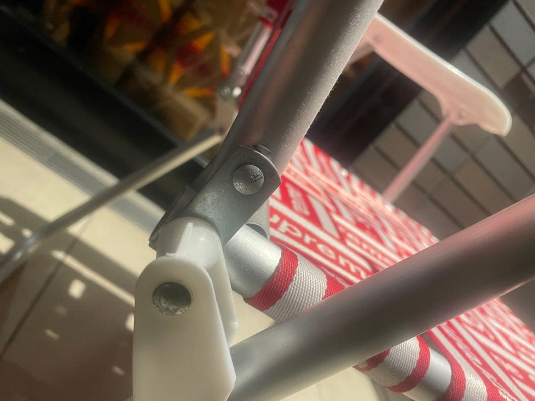 最終！ Supreme Lawn Chair red 極美中古 最終！ Supreme Lawn Chair