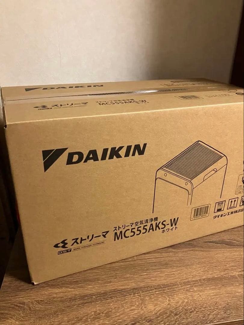 新品未開封 ダイキン DAIKIN 空気清浄機 MC555AKS-W 楽天市場】ダイキン ストリーマ空気清浄機 MC555AKS-W ホワイト 適応畳