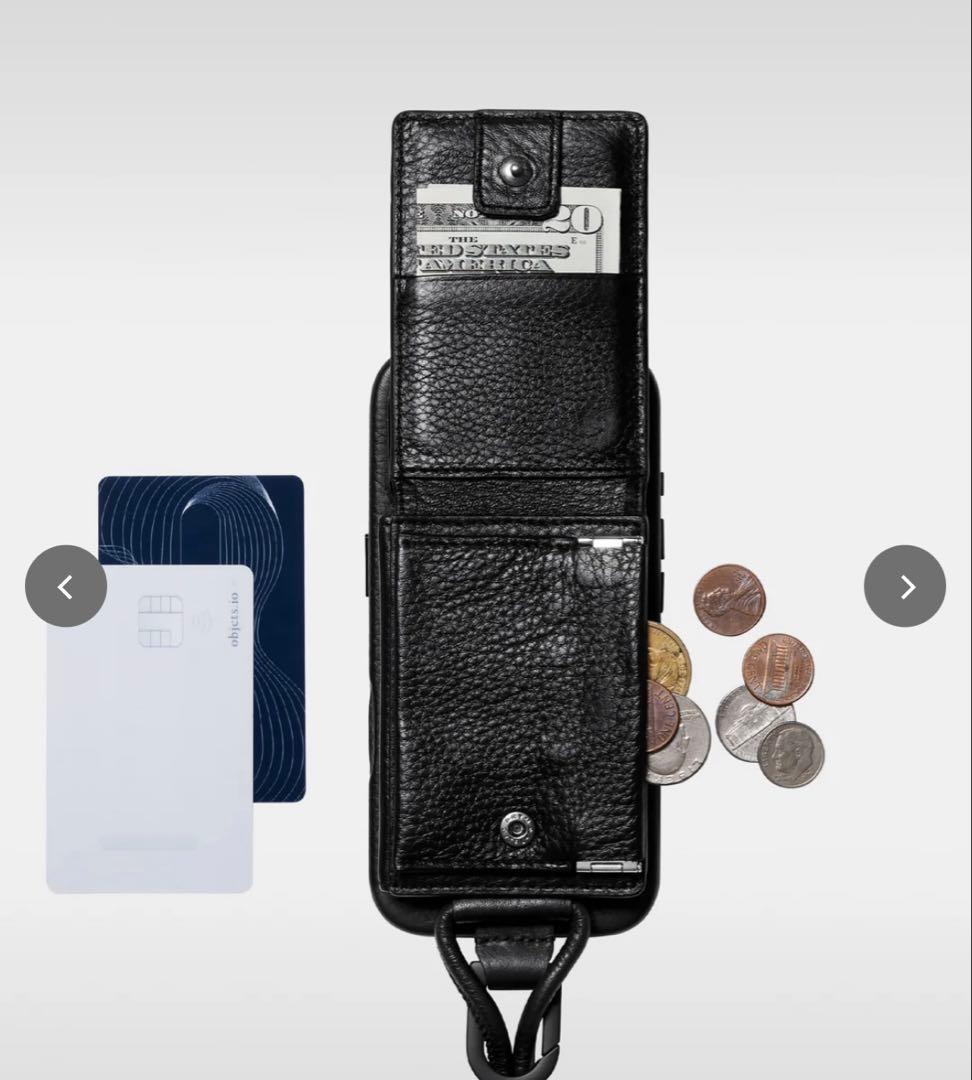 objcts.io土屋鞄 レザーストラップウォレット シボ革 ブラック - メルカリ