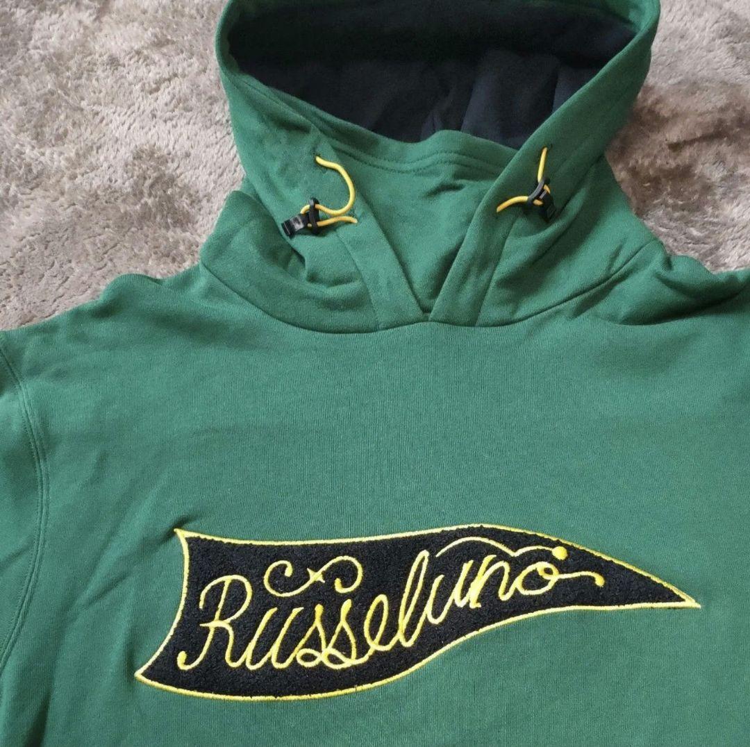 米国／純銀 Russeluno ラッセルノ パーカー ロゴ刺繍 5サイズ 秋冬