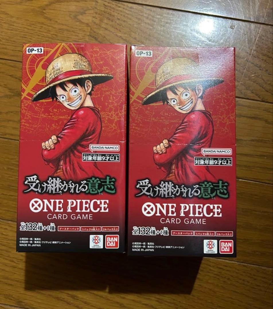 受け継がれる意志 ワンピースカードゲーム 2BOX テープカット - メルカリ