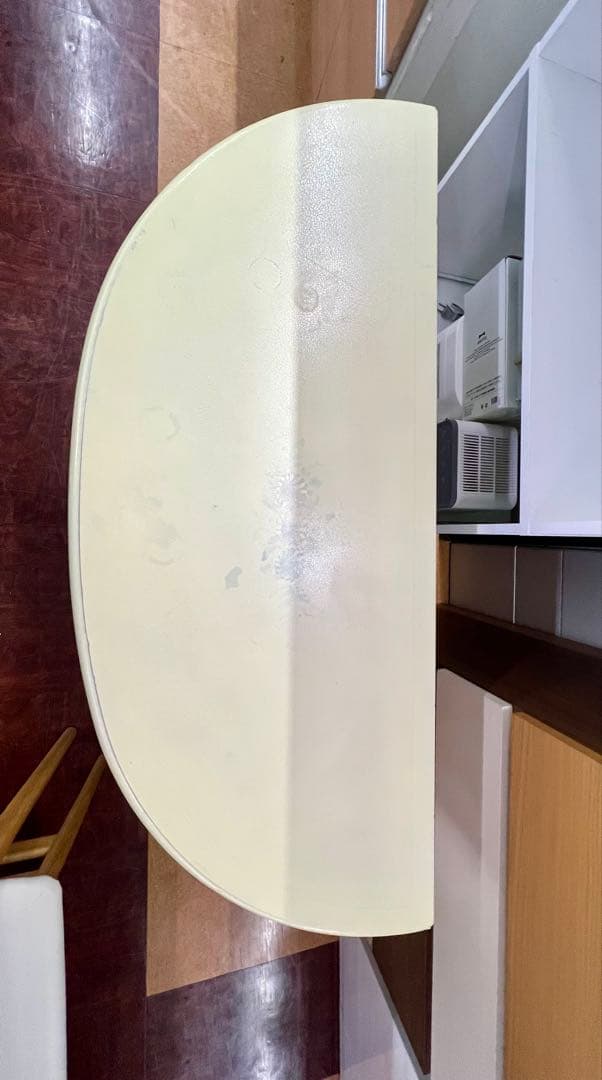 地域限定無料配送】可愛い花柄装飾の白いキャビネット