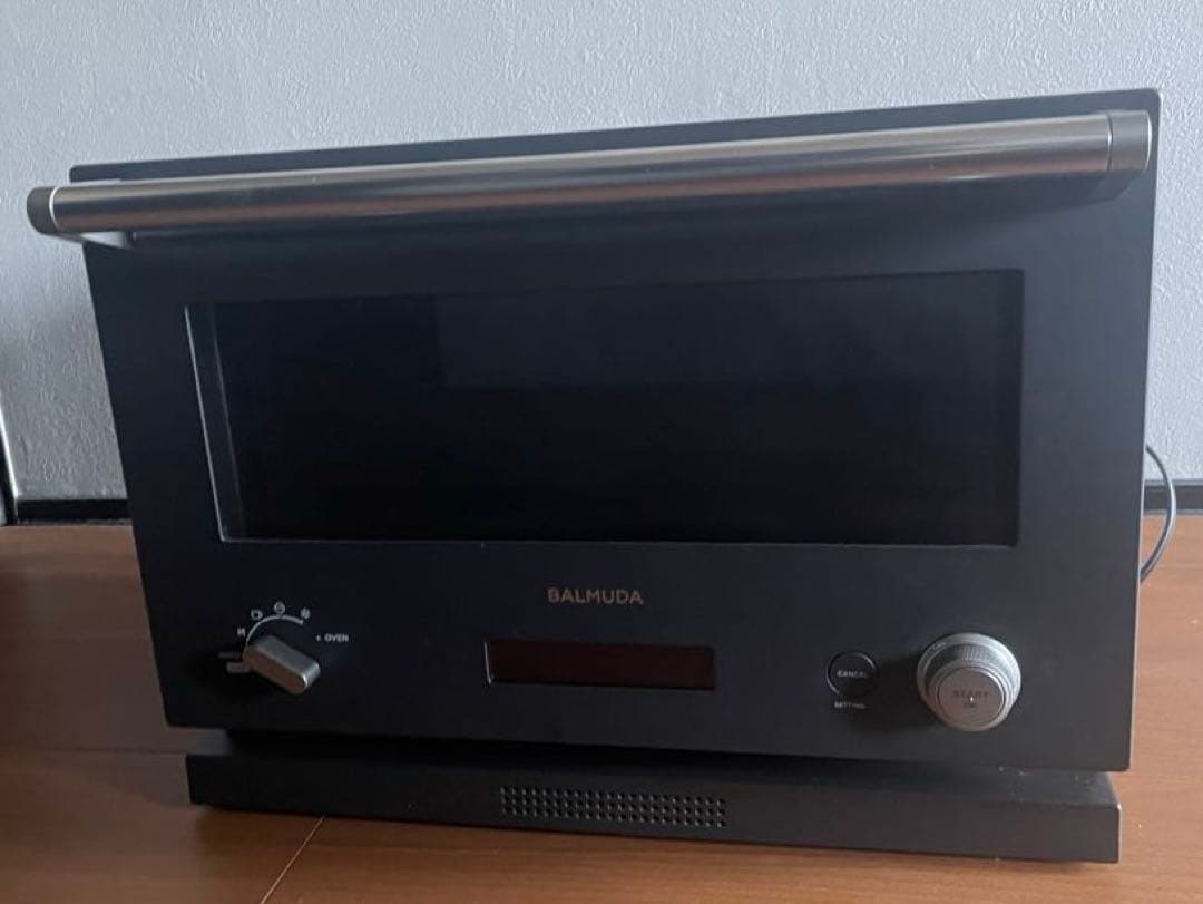 ジャンク】BALMUDA オーブンレンジ ブラック - メルカリ