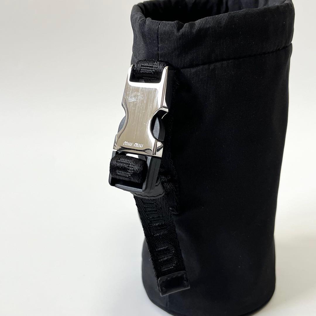 MIUMIU ミュウミュウ 水筒 水筒カバー ナイロン 黒 ブラック