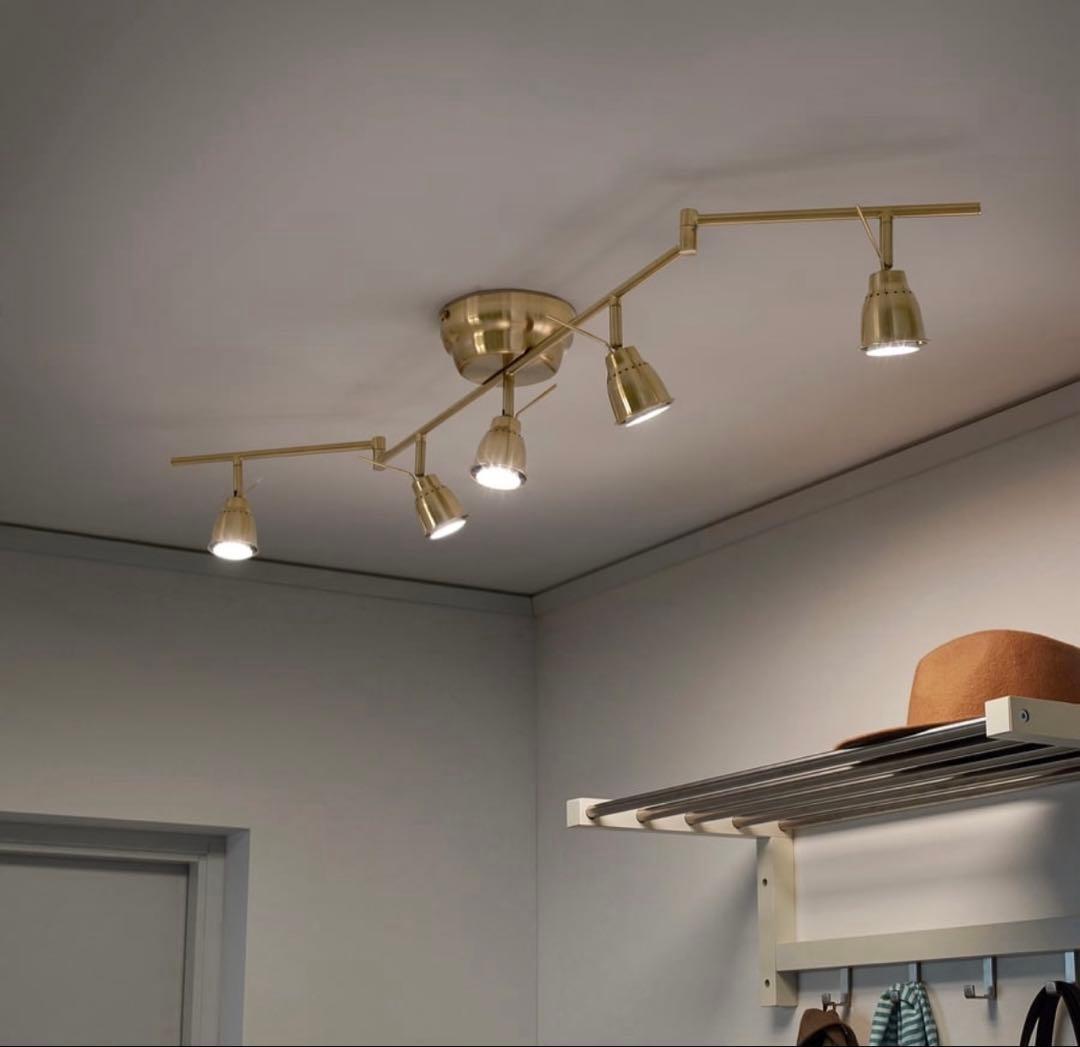 最終値下げ❣️IKEA ゴールド シーリングライト 175W 78cm シーリングライト・天井照明の通販 - IKEA