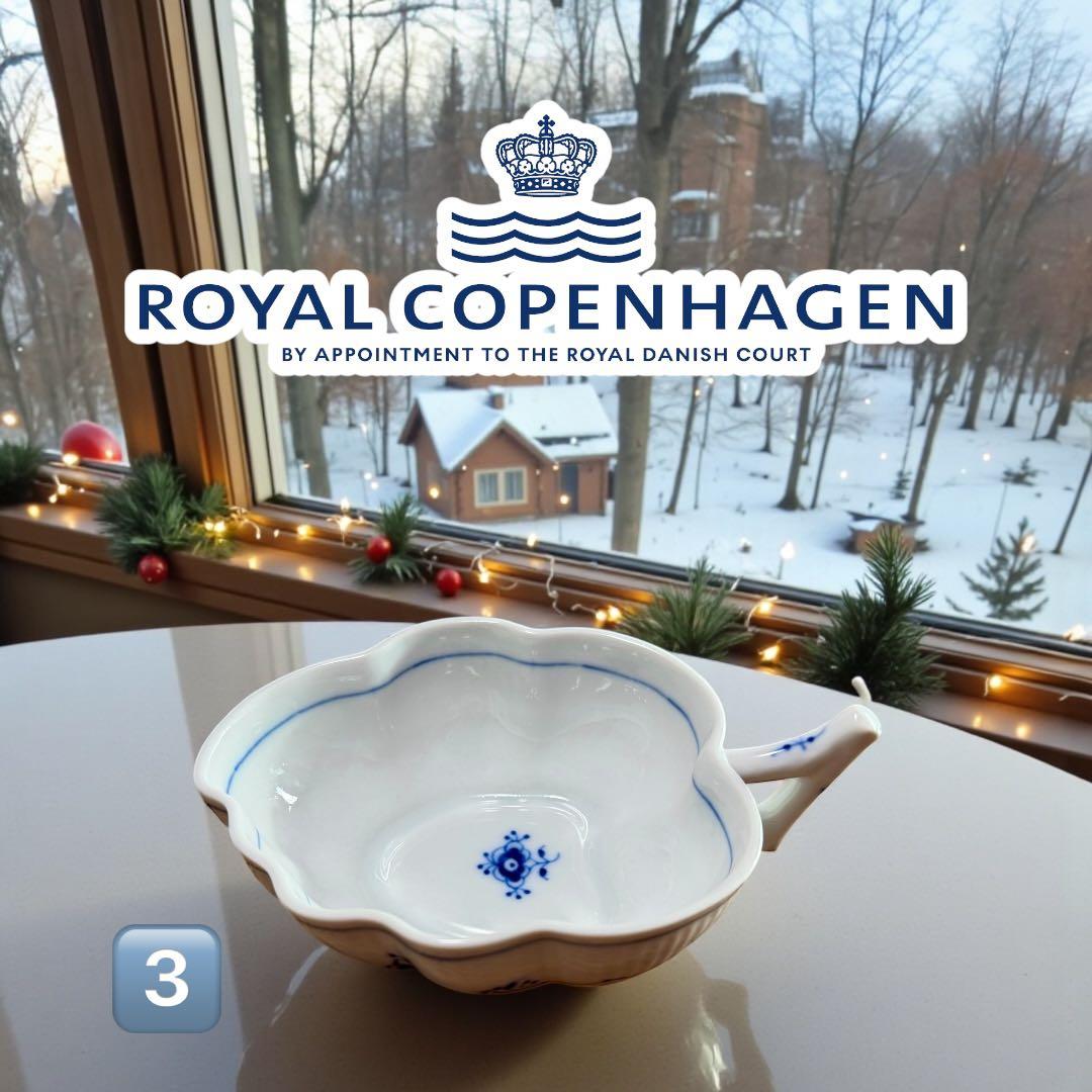 希少　ロイヤルコペンハーゲン　スモールリーフディッシュ　3️⃣ ロイヤルコペンハーゲン プリンセス リーフディッシュ23cm 104-357