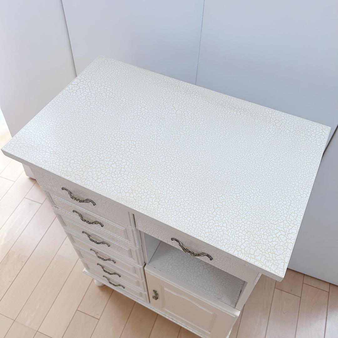 猫脚 フレンチアンティーク クラック加工 姫家具 ロココ調 サイド