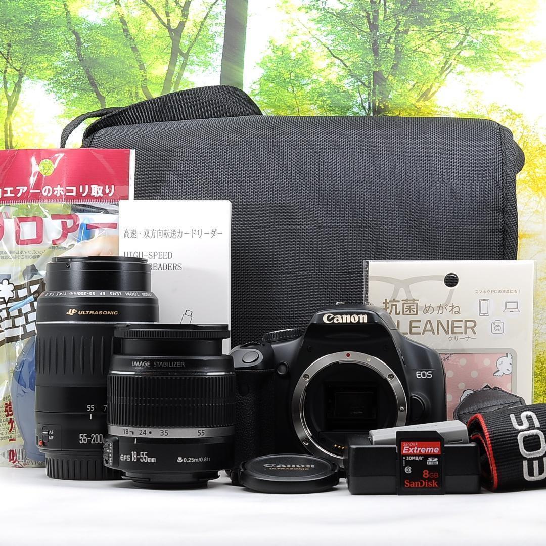 ショット数2426枚！スマホ転送セット☆Canon Kiss X2 ダブル