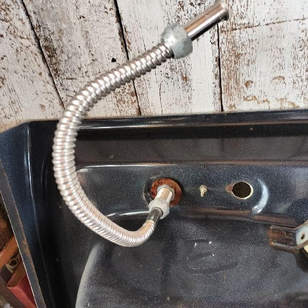 ヴィンテージ ホーロー ベイスン シンク 花柄 洗面台 琺瑯 流し 手洗い