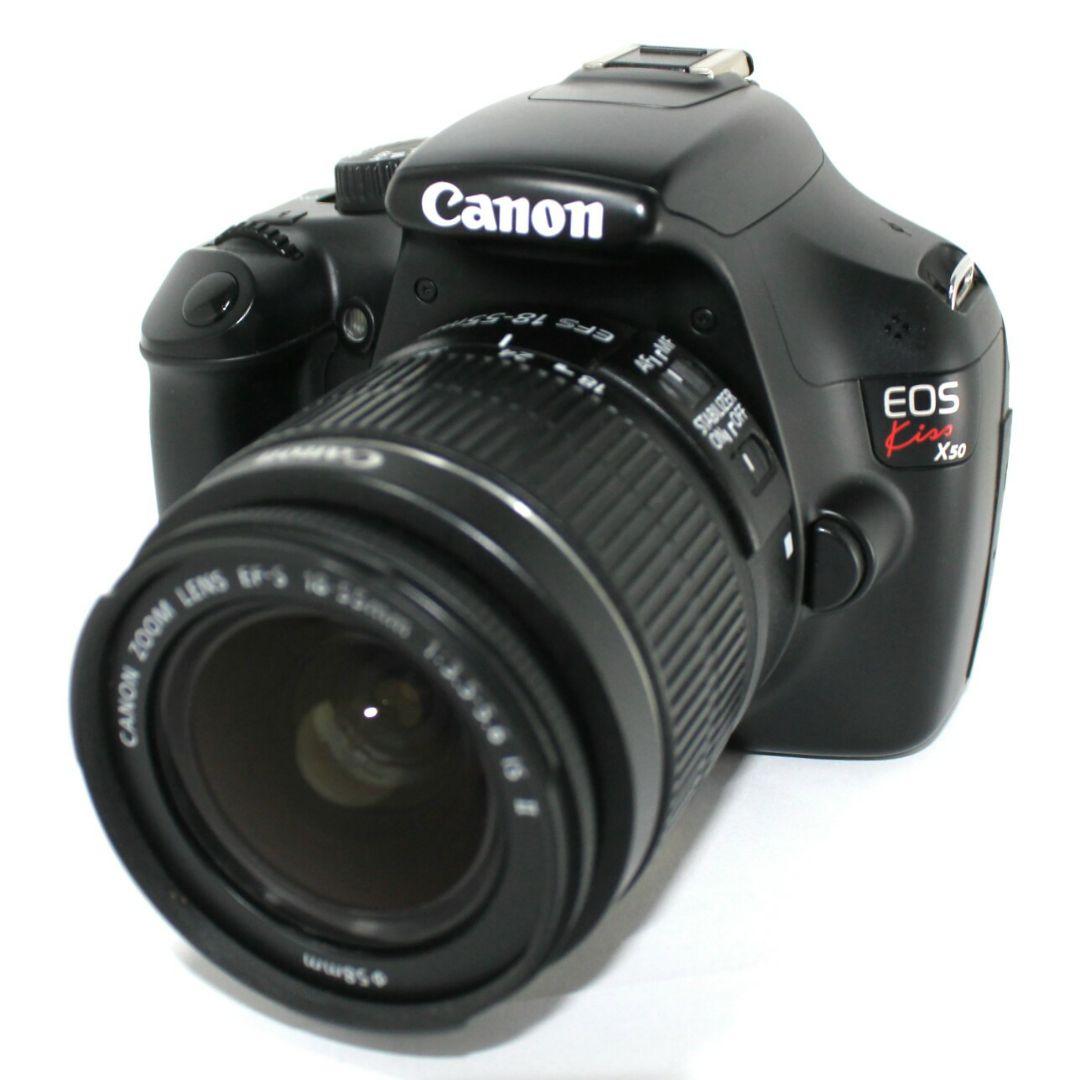 Canon EOS Kiss X50 デジタル 一眼レフ カメラ✨完動美品✨ EOS キヤノン デジタル一眼 Canon Kiss X50 レンズキット レッド 中古