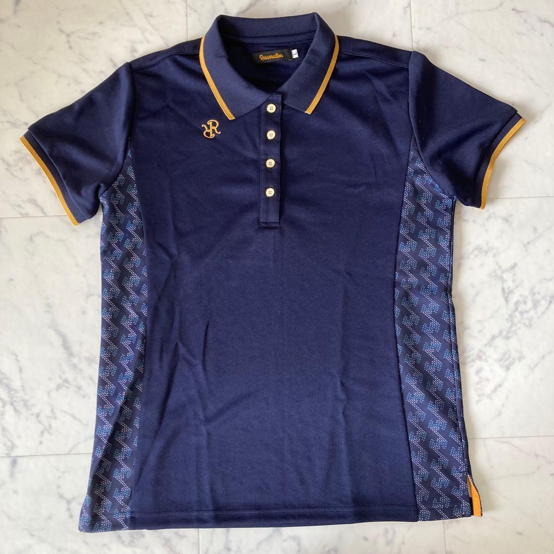 ⛳️美品レディースL レザレクションGM 半袖ポロシャツ 紺 | Shop at