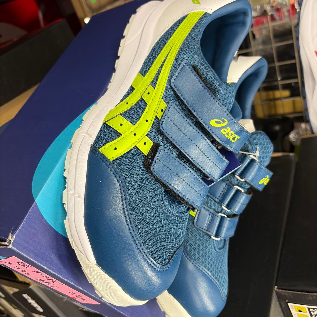 asics 安全靴 CP202 ネイビー/ライム 27.0cm - メルカリ