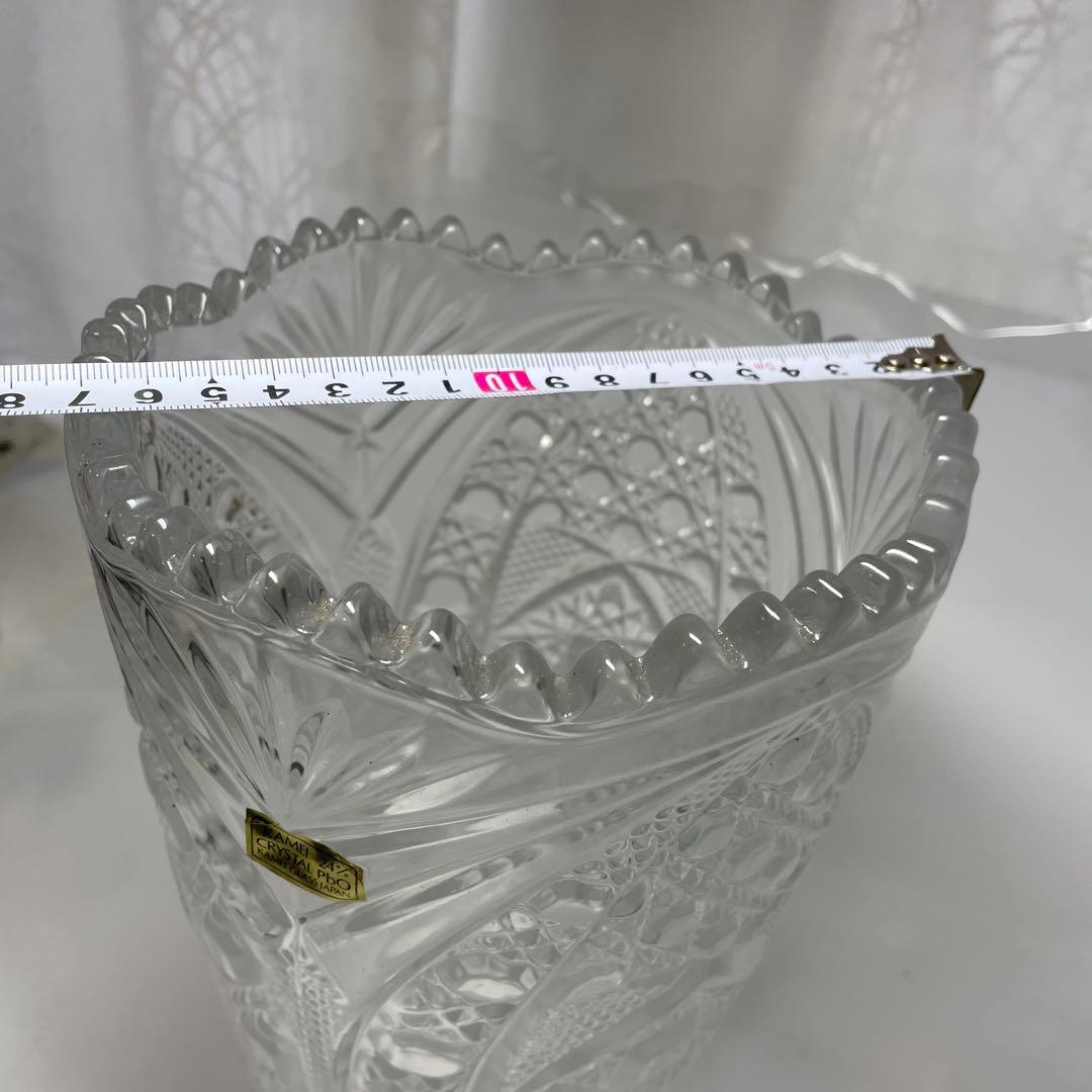 KAMEI 24% PbOクリスタル 花瓶 カメイガラス 24％クリスタル 花瓶