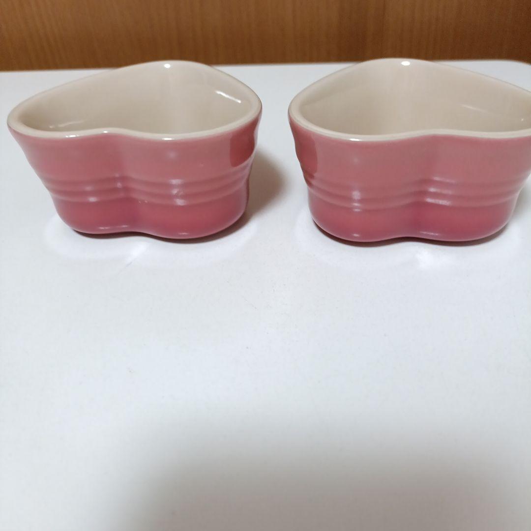 ル・クルーゼ ハート型ピンク - メルカリ