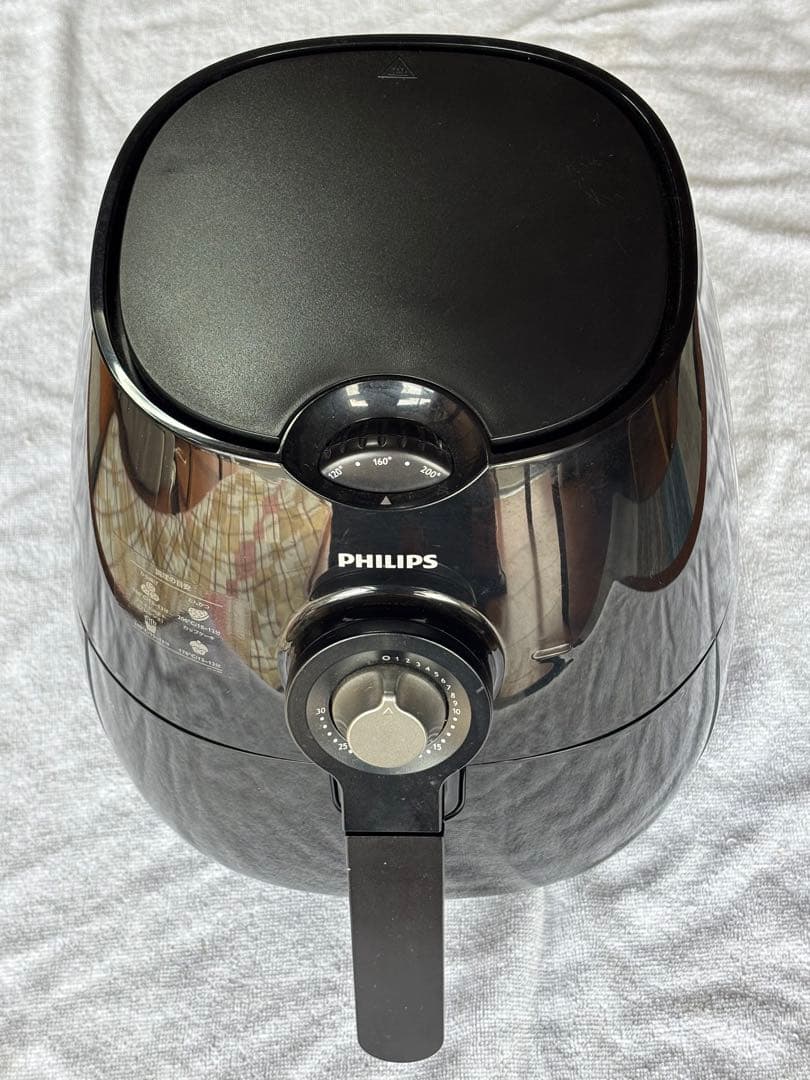 PHILIPS ノンフライヤー ブラック中古品 HD9220 - メルカリ