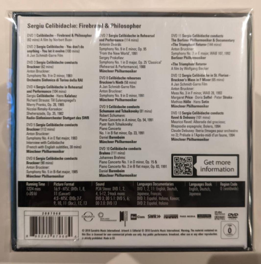 セルジウ・チェリビダッケ DVDコレクション （13DVD） 日本語字幕付