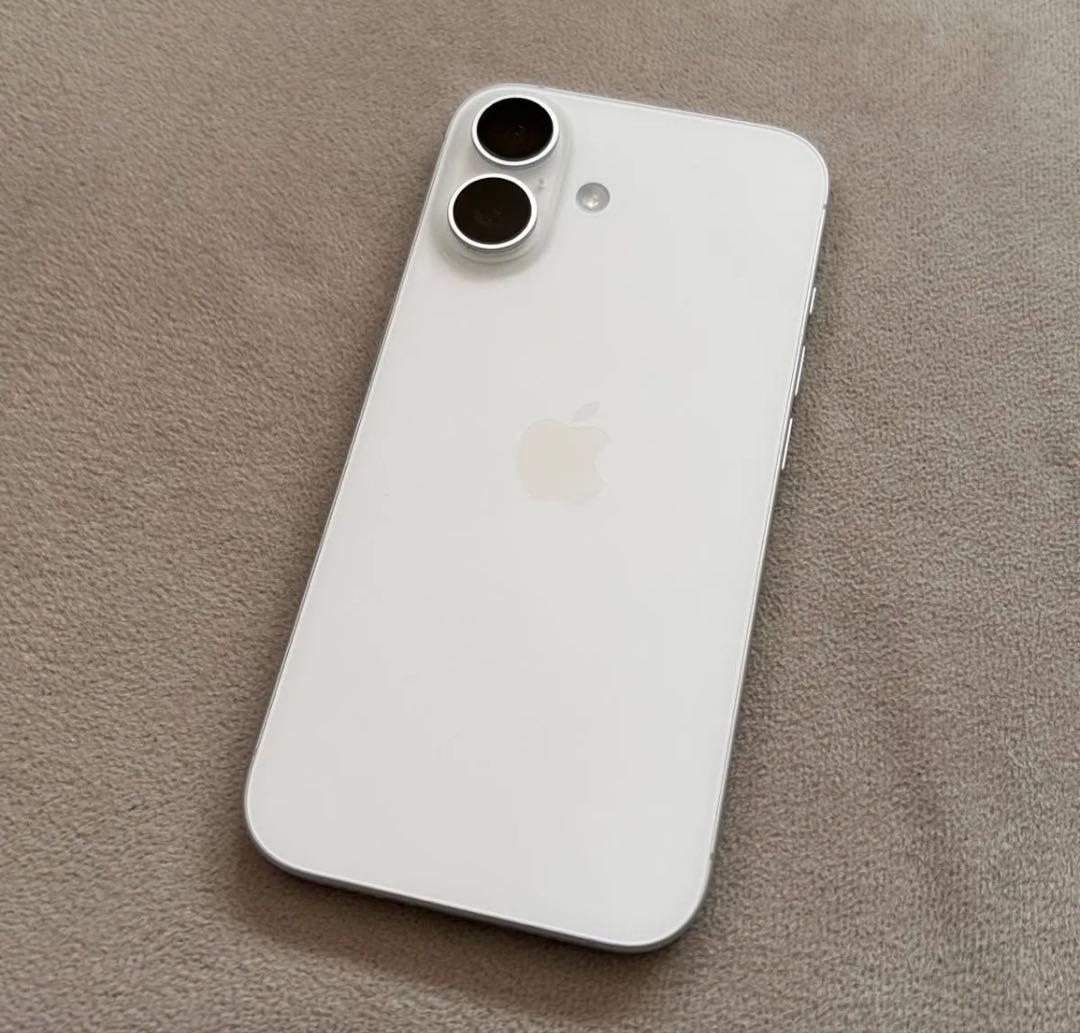 バッテリー100% iPhone16 美品 ホワイト SIMフリー 128GB - メルカリ