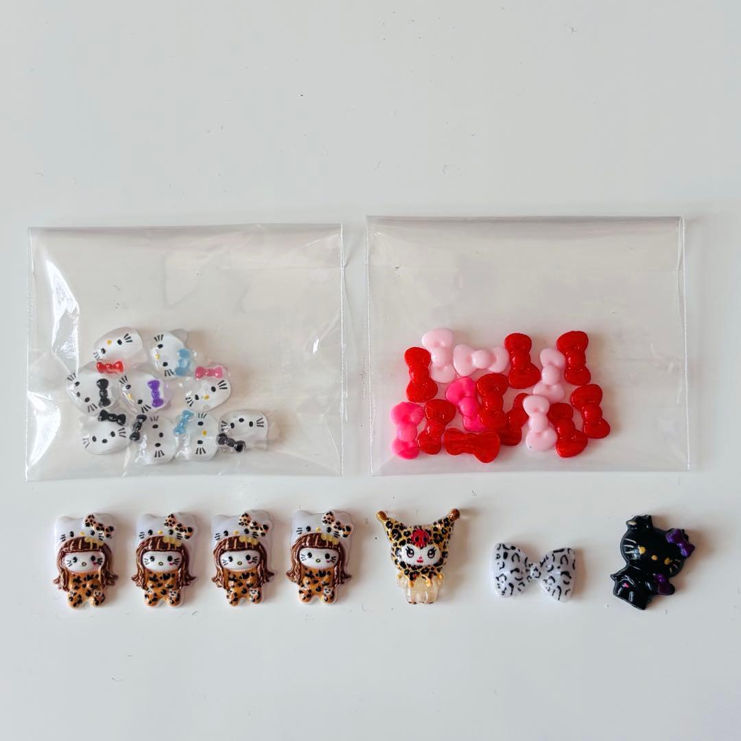 キティ ネイルパーツ セット レオパード ヒョウ柄 ギャルネイル - メルカリ