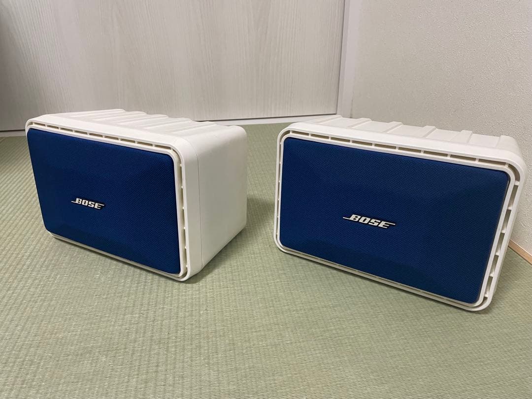 希少】BOSE スピーカー 101MMW 白 ボックス型 青ネット 即日発送