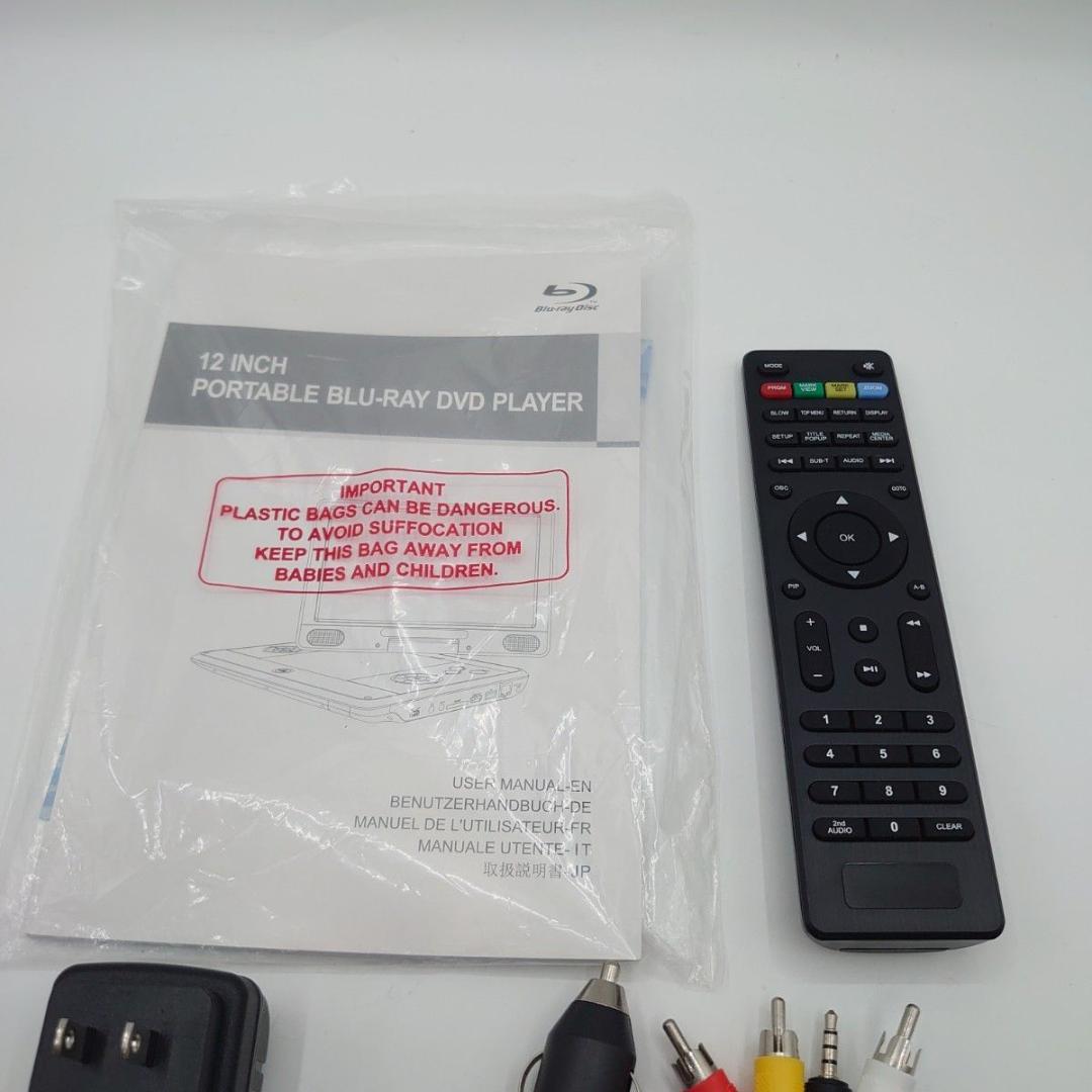 ポータブルブルーレイプレーヤー pb1221b ブラック ソフトケース付き