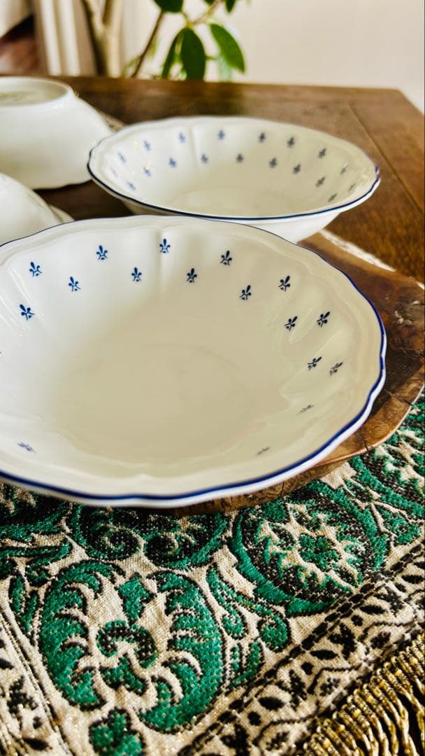 廃盤】リチャードジノリ ロイヤルブルー サラダボウルフルーツボウル 4